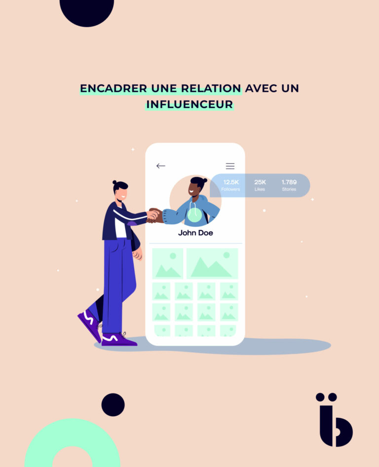 Encadrer une relation avec un influenceur agence de communication paris marseille barcelone